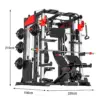 MERIDIAN Multi-Functional Smith Machine Home Gym - 146kg Weight Stack, 800kg Max Load Power Rack & Full Body Training Station - Image 5