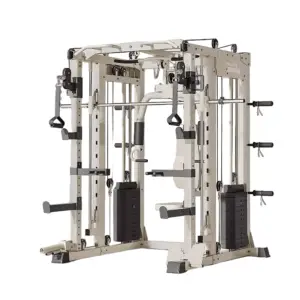 MERIDIAN B6 Home Gym Smith Machine with power rack, butterfly training station and 146kg counterweight system