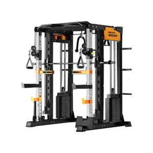 MERIDIAN H3 Smith Machine multi functional home gym strength training station with heavy duty steel frame