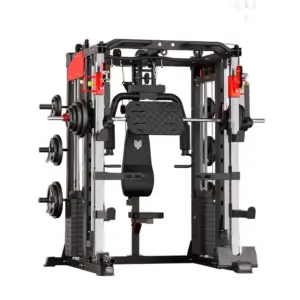 MERIDIAN Multi-Functional Smith Machine Home Gym with 146kg Weight Stack and 800kg Max Load