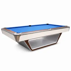 Podium 9FT Slate Pool Table Custom Made with Modern Pedestal Design