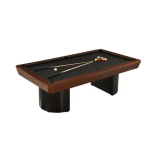 Magnus Octavia solid wood billiard table with marble base and twin pedestal legs