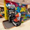 GAMEON Panorama Racing Arcade Machine 42 Inch HD Screen Dynamic Steering System Metal & Plastic Cabinet 350W Power Immersive Driving Experience - Red - Image 3