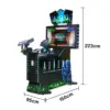 GAMEON Alien Shooting Arcade Machine 42-Inch HD LCD Metal & Acrylic Cabinet Infrared Gun System 400W Power Immersive Two-Player Combat Game - Black - Image 2