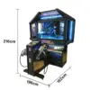 GAMEON Ghost SWAT Shooting Arcade Machine 55-Inch HD LCD Metal & Acrylic Cabinet Infrared Gun System 400W Power Immersive Two-Player Combat Game - Black - Image 5