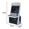 GAMEON R-Team Arcade Machine 32 Inch HD Screen Metal & Acrylic Cabinet 4300+Built-In Retro Games Plug-and-Play Two-Player Battle Console - White - Image 5