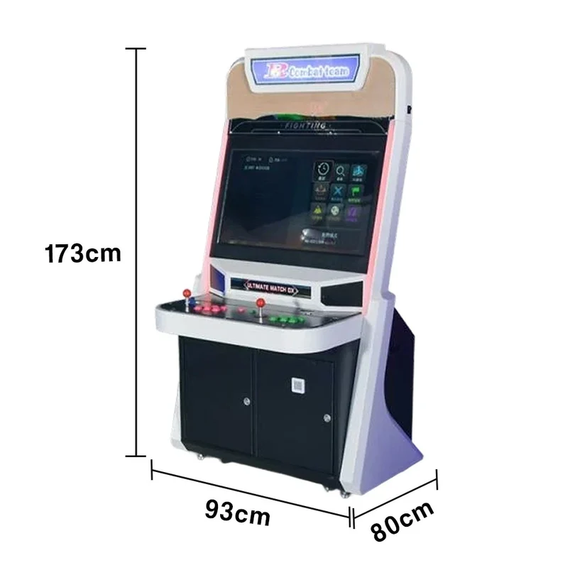 GAMEON R-Team Arcade Machine 32 Inch HD Screen Metal & Acrylic Cabinet 4300+Built-In Retro Games Plug-and-Play Two-Player Battle Console - White 5 GAMEON R-Team Arcade Machine 32 Inch HD Screen Metal & Acrylic Cabinet 4300+Built-In Retro Games Plug-and-Play Two-Player Battle Console - White - Image 5