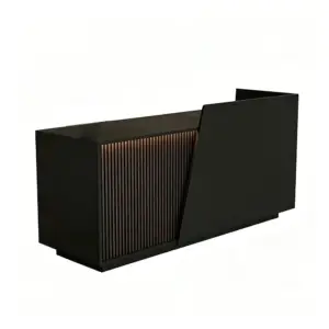 VARENA reception counter with storage and LED lighting