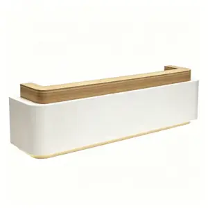 ELVORA modern office reception counter with integrated LED lighting