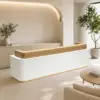 ELVORA 120/180cm Modern Office Reception Counter with Integrated LED Lighting - Image 6