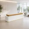 ELVORA 120/180cm Modern Office Reception Counter with Integrated LED Lighting - Image 4