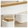 ELVORA 120/180cm Modern Office Reception Counter with Integrated LED Lighting - Image 5