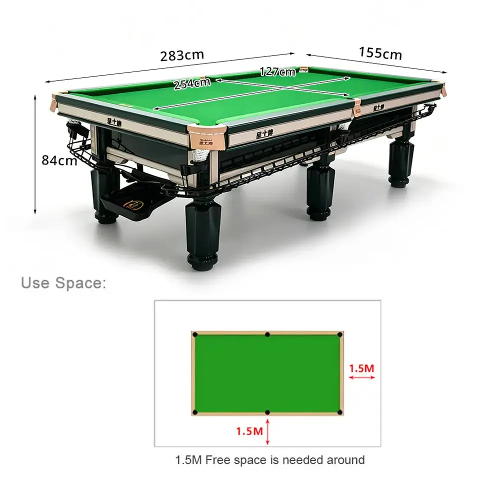 XINGPAI C16 9FT Professional Billiard Table - Black 11 XINGPAI C16 9FT Professional Billiard Table - Black - Image 11
