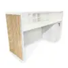KENTO Reception Desk – Timber Slat Acoustic, 180cm & 240cm - Image 2