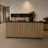 KENTO Reception Desk – Timber Slat Acoustic, 180cm & 240cm - Image 20