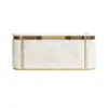 ELVORA modern curved reception desk with LED lighting