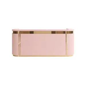 ELVORA pink curved reception desk