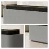ELVORA Modern Reception Counter with Integrated LED Lighting - Grey & Black - Image 5