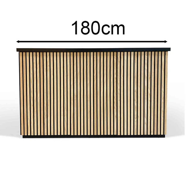 KENTO Reception Desk – Timber Slat Acoustic, 180cm & 240cm 6 KENTO Reception Desk – Timber Slat Acoustic, 180cm & 240cm - Image 6