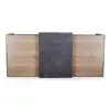DEWITT Reception Desk 2.4M - Tobacco & Dark Concrete - Image 3