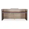 DEWITT Reception Desk 2.4M - Tobacco & Dark Concrete - Image 6