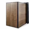 DEWITT Reception Desk 2.4M - Tobacco & Dark Concrete - Image 11